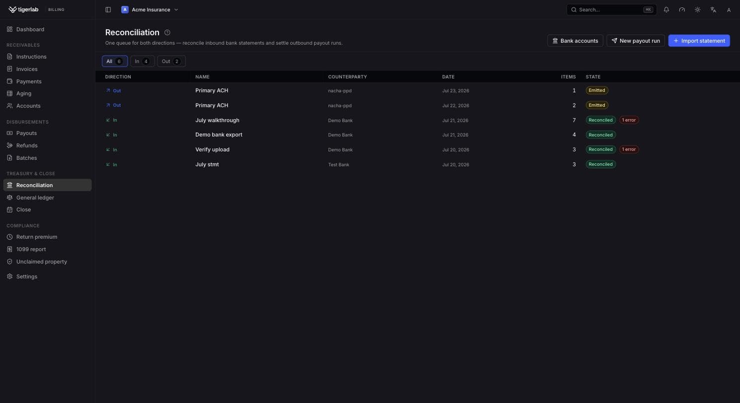 Billing-Abgleichs-Queue