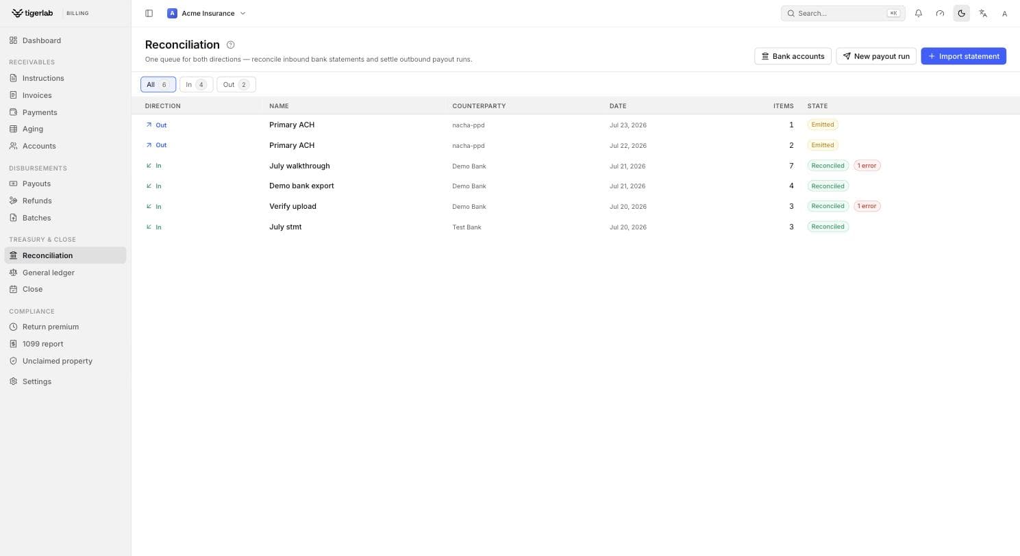 Billing-Abgleichs-Queue